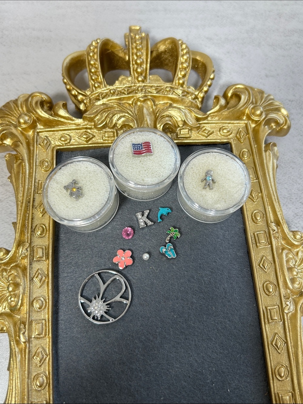 Origami Owl Gold, Silver, Pink, Blue, Green Charm Assortment